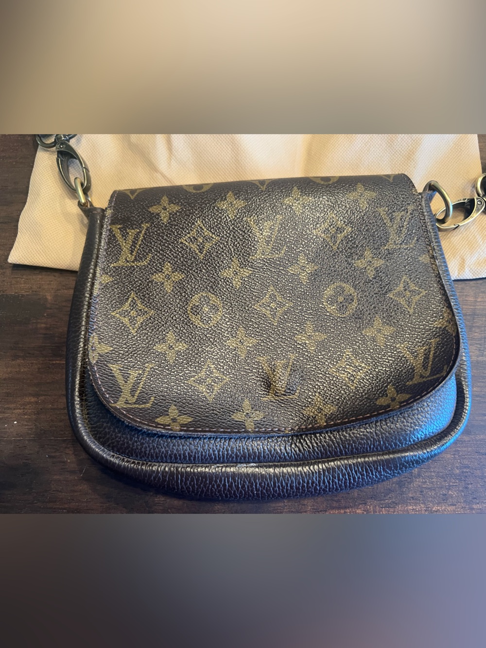 Vintage Boho Louis Vuitton Monogram Crossbody in Brown and Tan - Picture 2 of 3